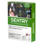 Капли от блох, клещей и комаров Sentry для собак весом более 30 кг