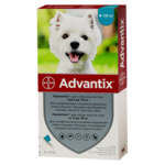 Капли на холку от блох и клещей Bayer Advantix для собак весом от 4 до 10 кг