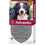 Капли на холку от блох и клещей Bayer Advantix для собак весом от 40 до 60 кг