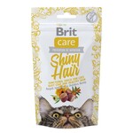 Лакомство для здоровья кожи и шерсти кошек Brit Care Functional Snack Shiny Hair