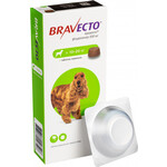 Жувальна таблетка від бліх та кліщів Bravecto для собак вагою від 10 до 20 кг