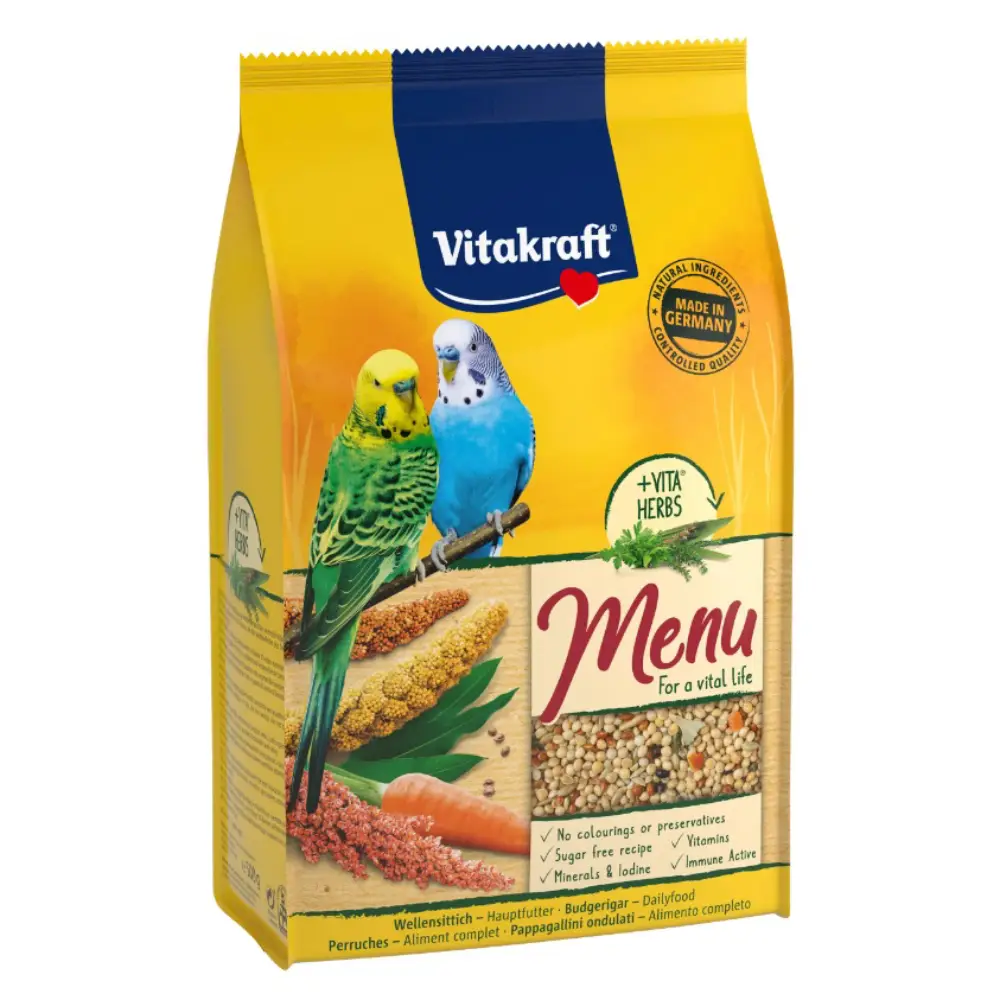 Корм для хвилястих папуг Vitakraft Premium Menu
