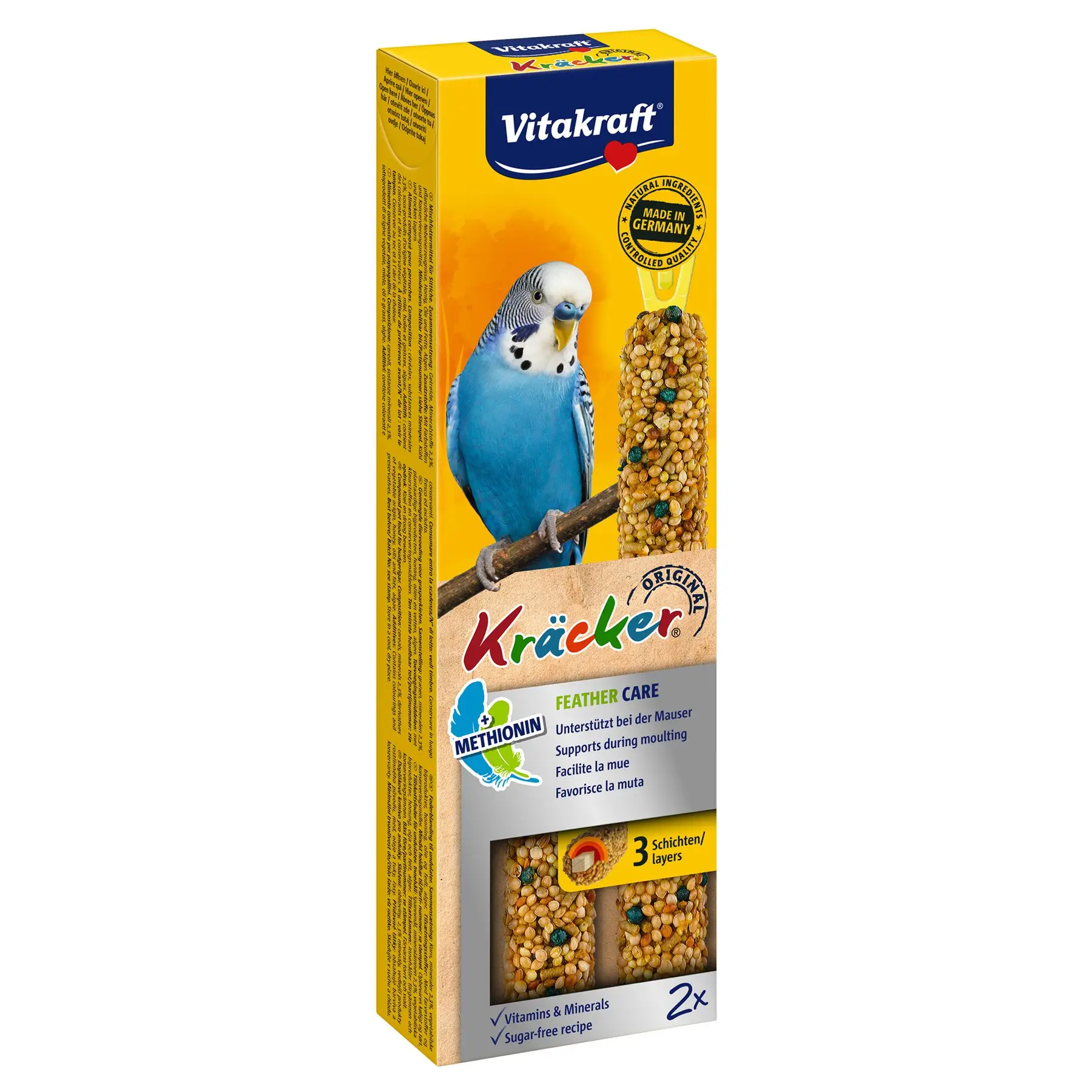 Ласощі для хвилястих папуг Vitakraft Kracker Original Feather Care