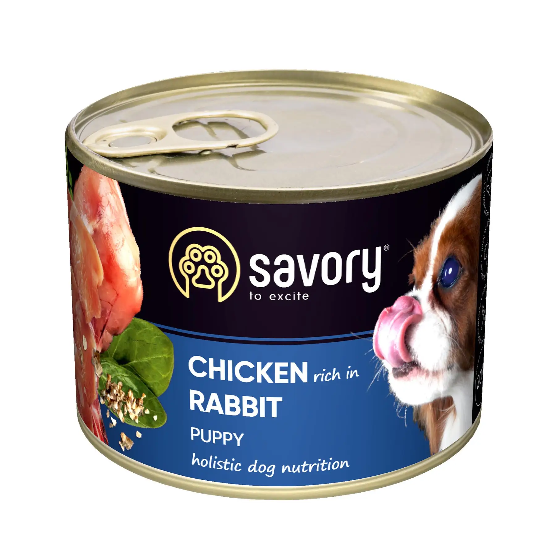 Вологий корм для цуценят Savory Puppy Chicken Rich in Rabbit