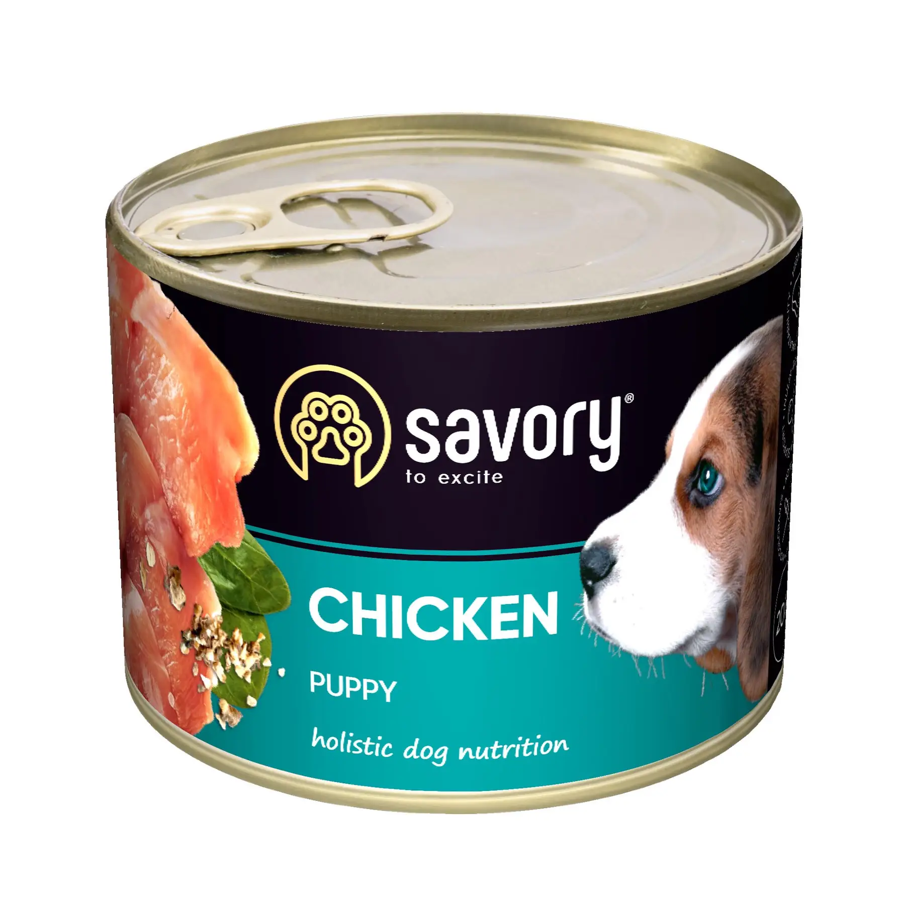 Вологи корм для цуценят Savory Puppy Chicken