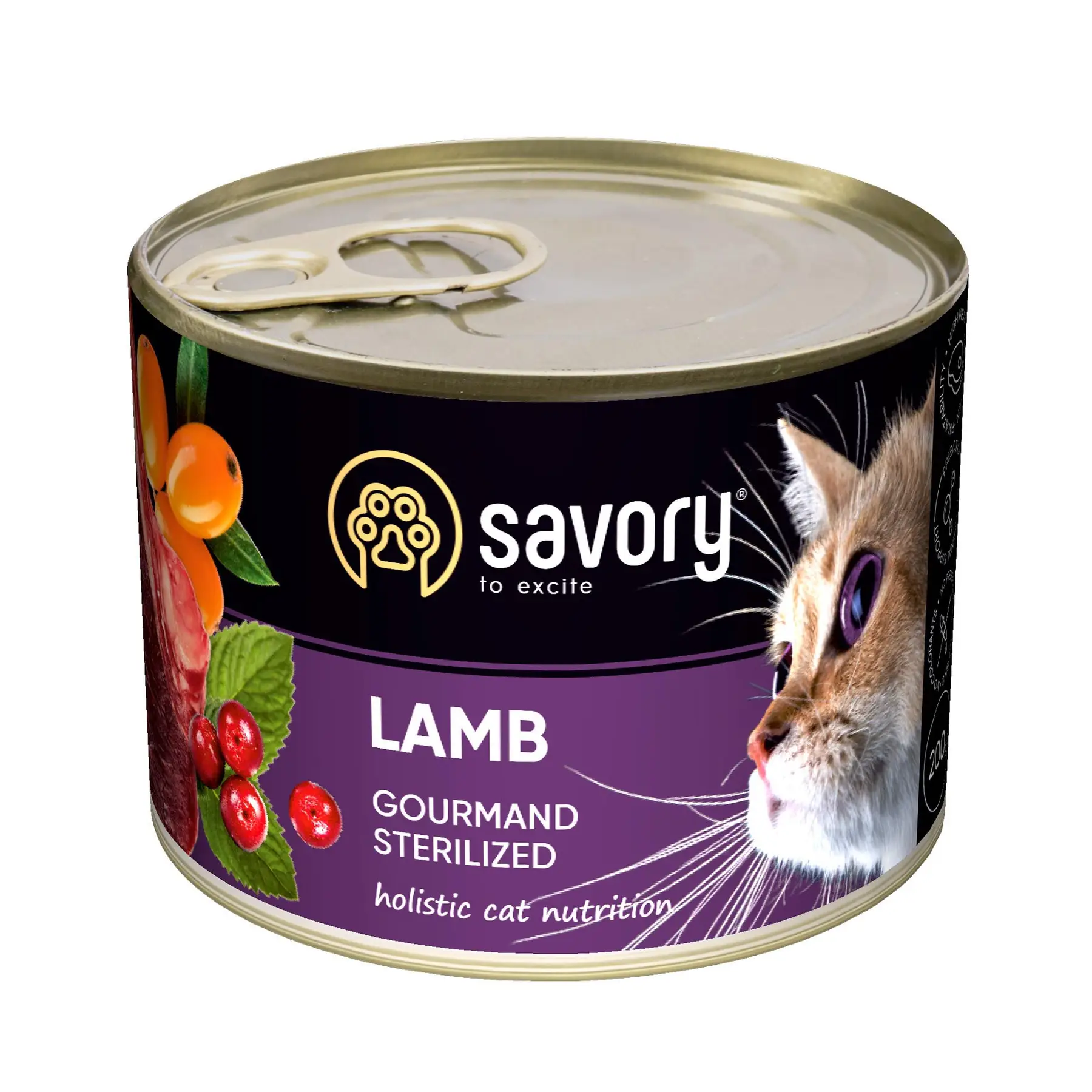 Вологий корм для котів Savory Gourmand Sterilized Lamb