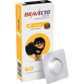 Жевательная таблетка от блох и клещей Bravecto для собак весом от 2 до 4,5 кг, 112,5 мг